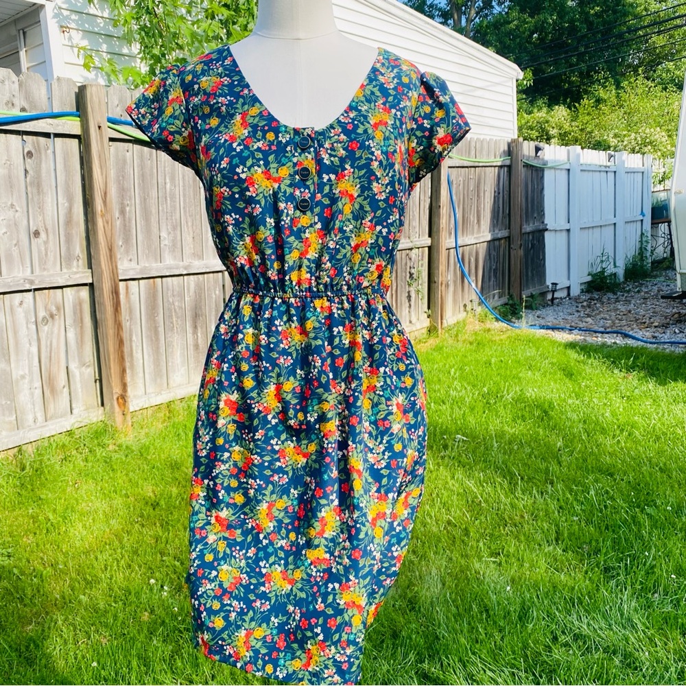 Tucker, small, floral Multi color Mini dress with pockets